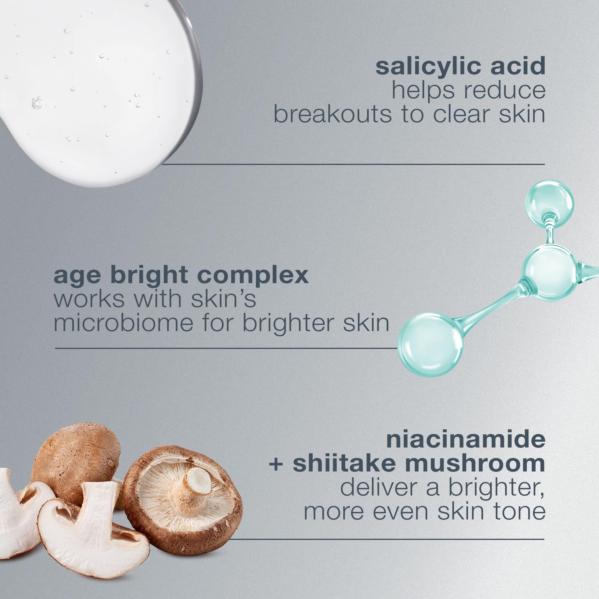 Dermalogica Age Bright Clearing Serum - Anti-Aging & Acne Treatment with Salicylic Acid & Niacinamide
